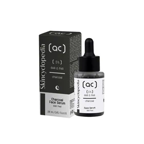 סרום פנים מקלף עדין עם 5% חומצות מנדל ופוליהידרוקסיות + פחם פעיל 30 מ"ל סקיןסייקלופדיה