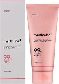קצף ניקוי עדין - Medicube PDRN Pink Niacinamide Whip Cleanser – 120g