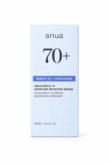 סרום לחות מתקדם  - Anua Birch 70 + Hyaluron Moisture Boosting Serum – 30ml