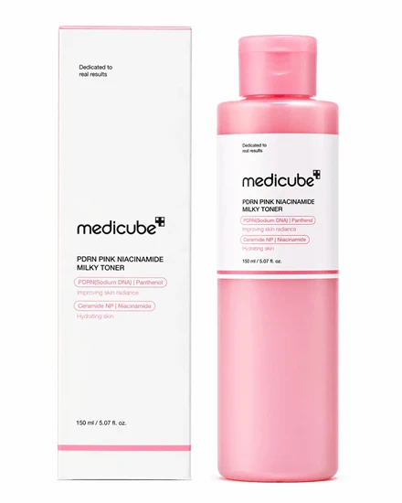 טונר חלבי עשיר - Medikube PDRN Pink Niacinamide Milky Toner – 150ml