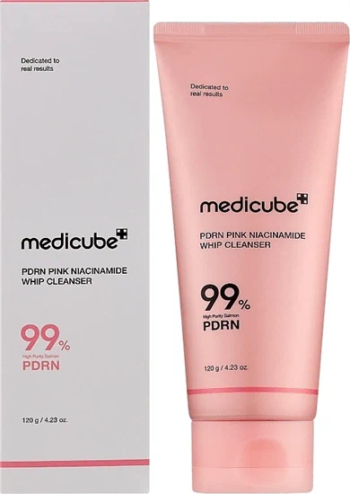 קצף ניקוי עדין - Medicube PDRN Pink Niacinamide Whip Cleanser – 120g