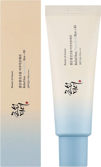 קרם הגנה קליל ומרענן - Beauty of Joseon Relief Sun: Aqua Fresh Rice + B5 SPF50+ PA++++ – 50ml