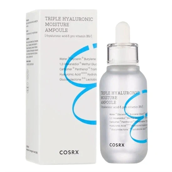 אמפולת לחות מרוכזת עם חומצה היאלורונית - COSRX Triple Hyaluronic Moisture Ampoule