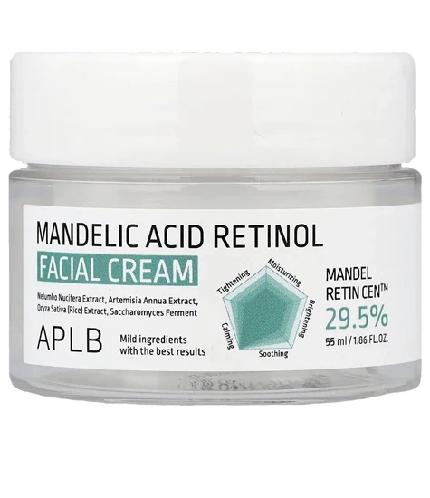קרם פנים מתקדם - APLB Mandelic Acid Retinol Facial Cream – 55 מ״ל